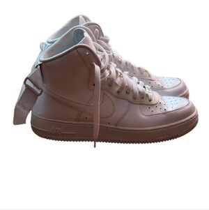 Nike Air Force 1 High-Top Sneakers in White